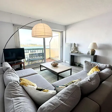 T3 Duplex Vue Mer 180 Sur Le Port De Lomener Ploemeur Extérieur photo